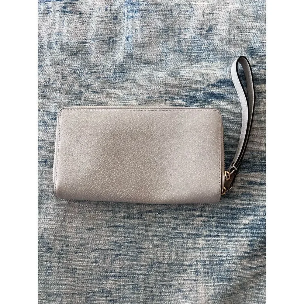 Kate Spade Gray Grove Street Anita Clutch Wristlet Wallet